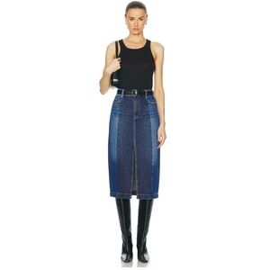 GRLFRND Two-Tone Blue Pencil Skirt
